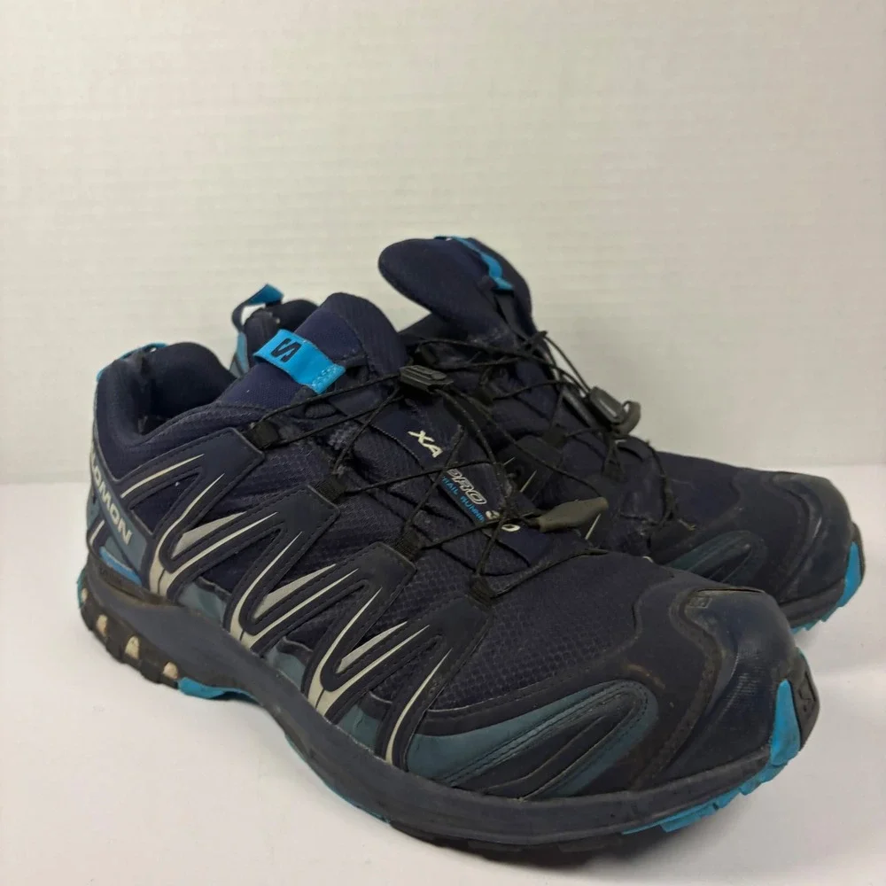 Salomon XA Pro 3D GTX Gore-Tex Mens Trail Running Shoes Blue 393320 Size 13